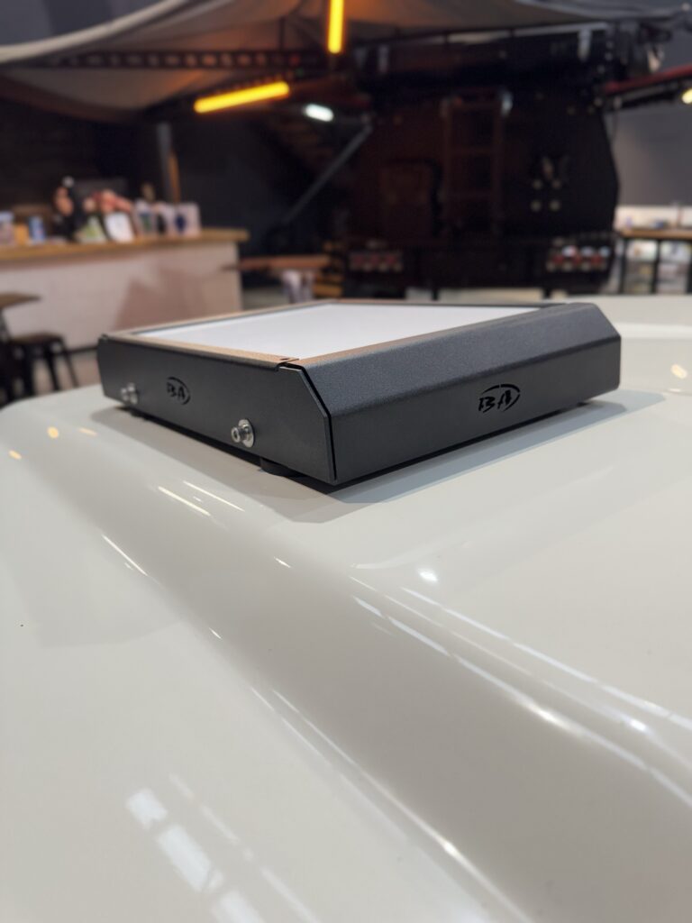 Boss Core Mount with Magnetic Feet — Side View