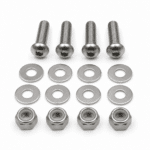 Starlink to ARB Base Rack Bolt Mount Kit — stainless steel screws, washers and Nyloc nuts.