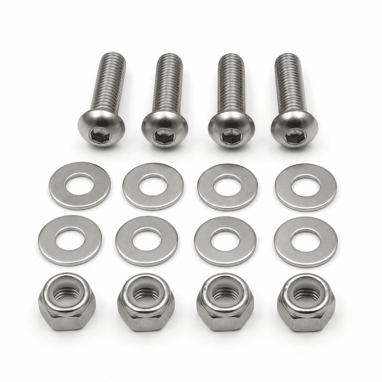 Starlink to ARB Base Rack Bolt Mount Kit &mdash; stainless steel screws, washers and Nyloc nuts.