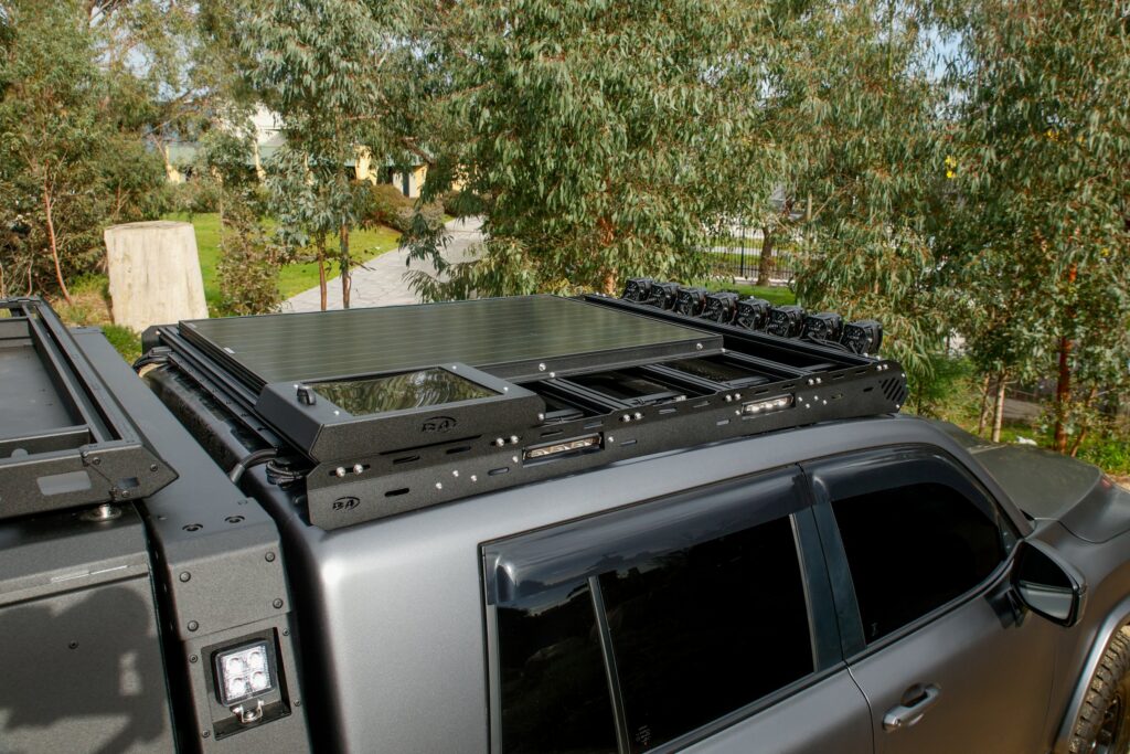 Boss LC300 JMACX Chop Cab Rack platform detail showing cross rails and mounting points
